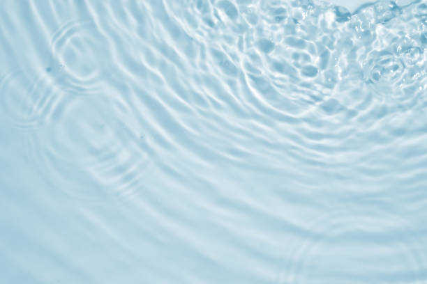 istock Abstract transparent water shadow surface texture natural ripple on blue background 2171075839