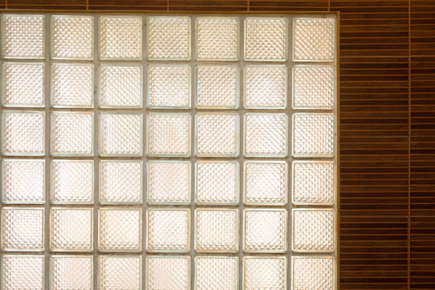 istock Glass bricks form a wall to let in light. 2171077764
