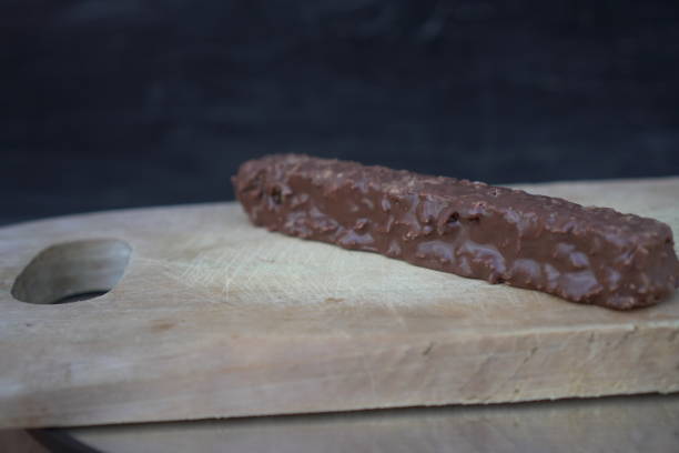 istock A chocolate bar with crunchy grains 2171081098