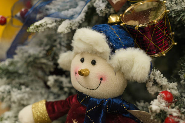 Article for decoration in a store. Christmas decorations for sale.