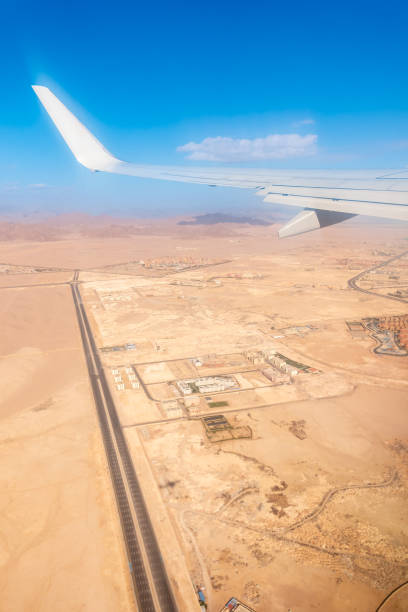 istock View from the airplane window during takeoff in Sharm el-Sheikh, Egypt. 2171087243