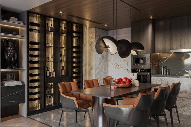 istock Oceanfront Opulence Contemporary Coastal dining area with Breathtaking Views 2171089897
