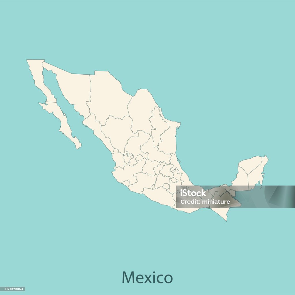 Mexico Abstract Map Mexico Map Stock Illustration - Download Image Now - Abstract, Art ...