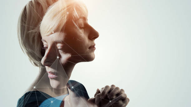 istock Mindfulness concept. Meditating woman. Psychology. 2171090687
