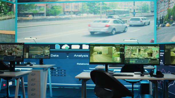 istock General defense offices with satellite based CCTV network uses surveillance 2171094688