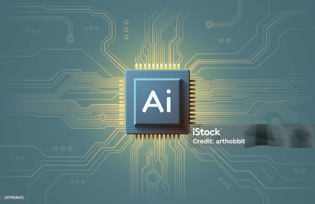 Ai Chip Innovation Tech Ai Art Technology Vector Illustration Stock ...