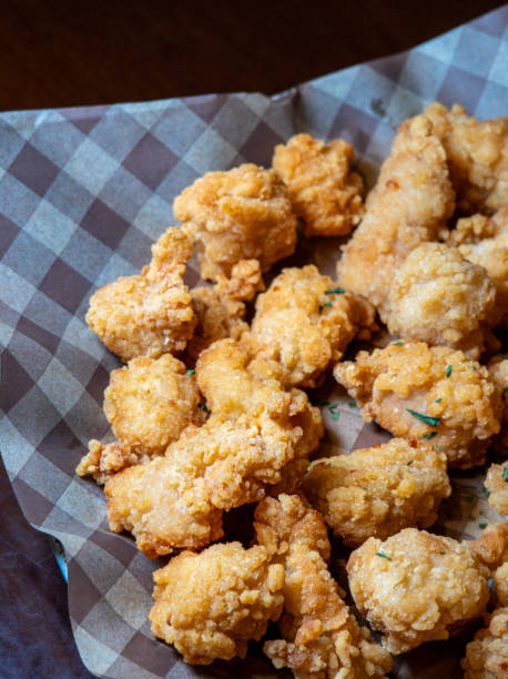 istock Crispy fried chicken with french fries 2171105784