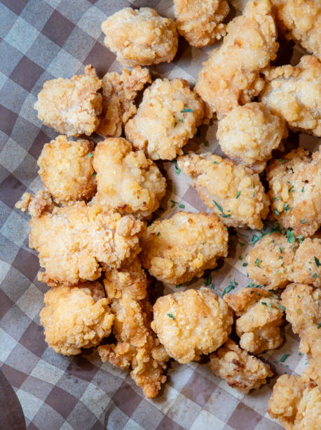 istock Crispy fried chicken with french fries 2171106800