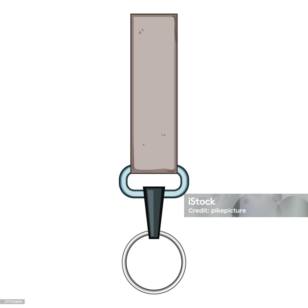 매는 밧줄 열쇠 고리 클립 만화 벡터 일러스트 레이 션 가는 끈에 대한 스톡 벡터 아트 및 기타 이미지 - 가는 끈, 개인 ...