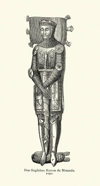 istock Effigy of a Medieval knight in armour with longsword, Don Guglielmo Ramon de Moncada, 13th Century, 2171113622