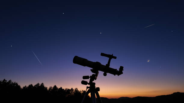 istock Astronomical telescope for observing stars, planets, Moon and other celestial objects. 2171116819