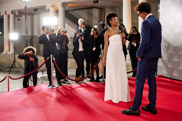 istock Celebrity interview and photographs on red carpet 2171116843