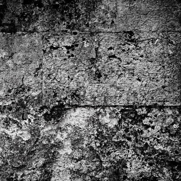 istock Dark Grungy Stonewall Rustic Grunge Stonelaying Construction Concrete Modern Texture Interior Decision Background Backdrop 2171119420