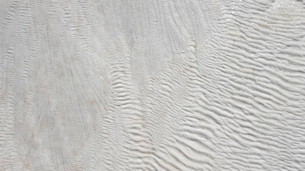 White Textured Surface Aerial View Detail