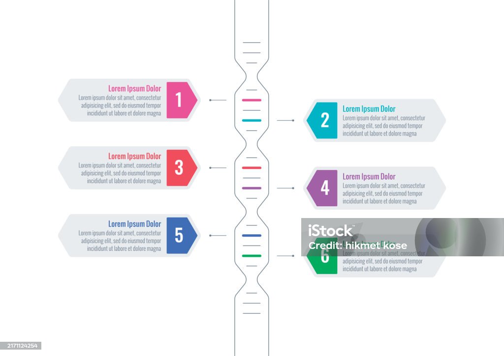 Customize Dna Infographic Dna Infographic Template Six Options Infographic Template Scientific ...