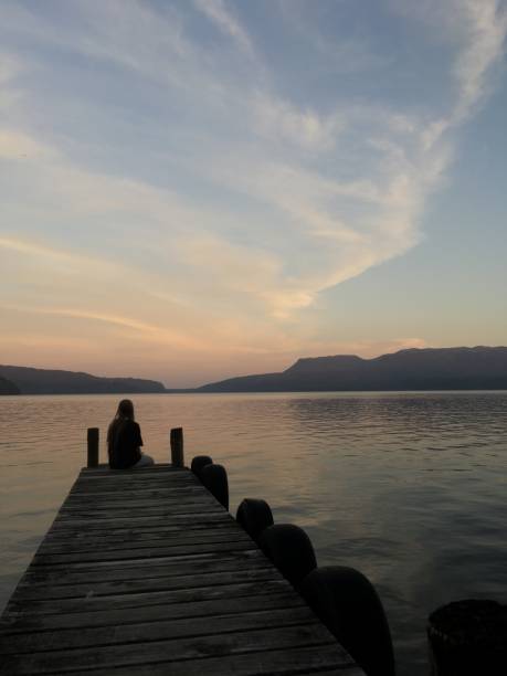 istock Mount Tarawera Behind Lake Tarawera During Sunset 2171125796