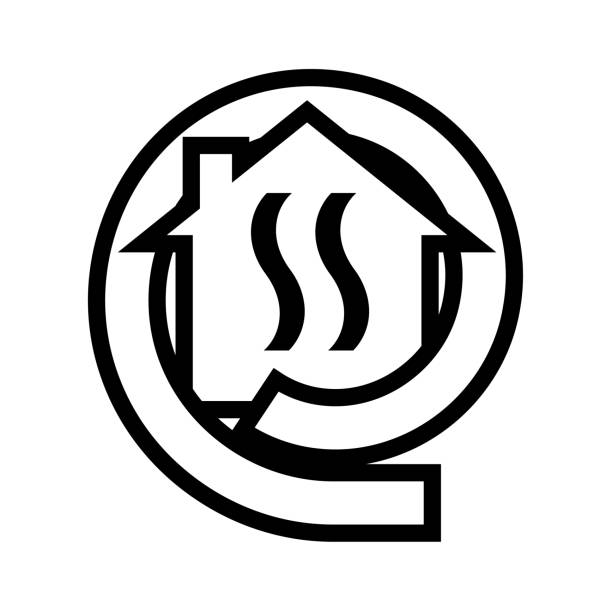 ilustraciones, imágenes clip art, dibujos animados e iconos de stock de aislamiento del hogar casa energéticamente eficiente - aislante