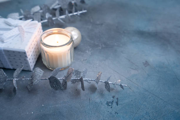 istock Discover elegant Christmas decor featuring candles and beautiful decorative elements for a truly festive ambiance 2171132360