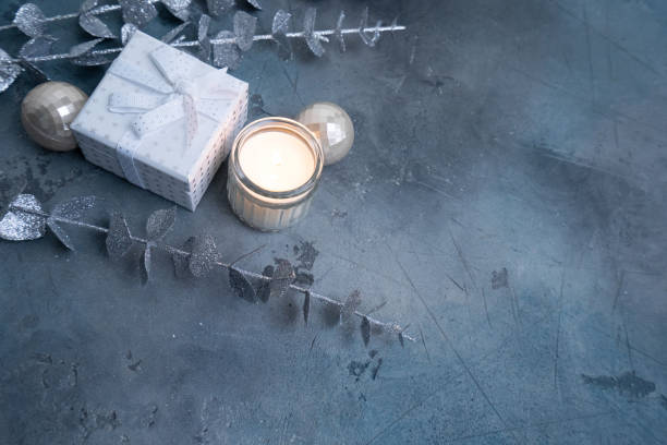 istock Discover elegant Christmas decor featuring candles and beautiful decorative elements for a truly festive ambiance 2171132441