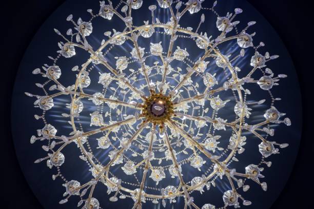 istock Intricate chandelier viewed from below 2171143606