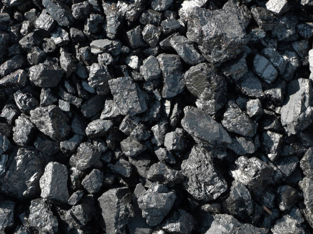 istock Barbecue grill coal close up. Black charcoal texture background. 2171147855