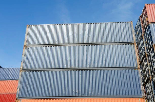 Containers in the port, Shipping & Transportation concept