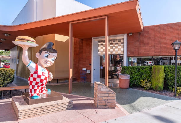 Burbank, CA, USA  September 3, 2024: Exterior of Bobs Big Boy hamburger restaurant in Burbank, CA.