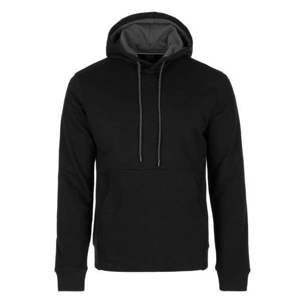 istock Black sweatshirt with hood and pockets 2171159880