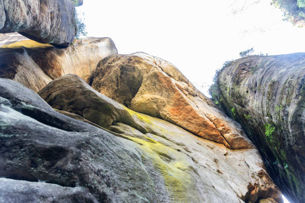 Beautiful limestone rocks in Adrspach, Czech Republic.