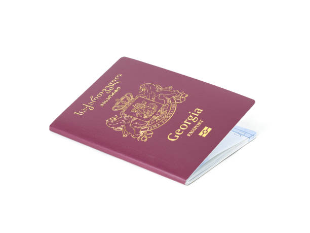 istock Georgian passport isolated on white 2171161268