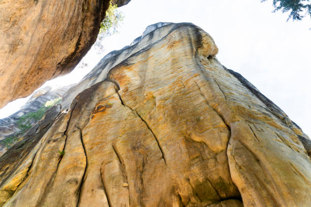 Beautiful limestone rocks in Adrspach, Czech Republic.