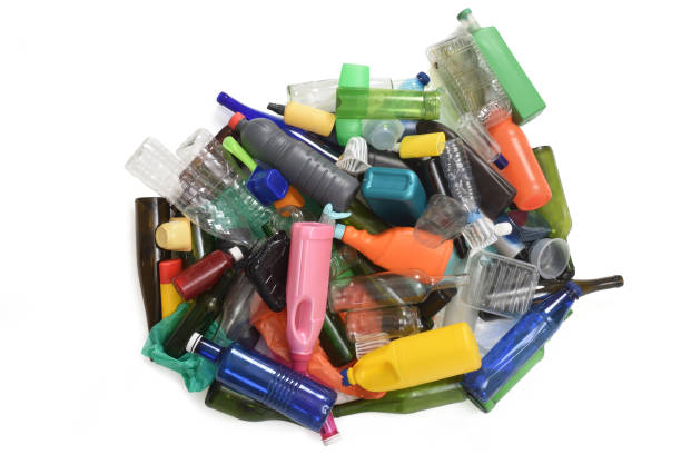 istock garvage, group of plastic and glass containers isolated on white background 2171166397