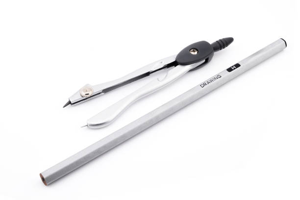 istock stainless steel compass for drawing and graphite pencil 2171168253