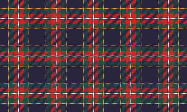 istock Plaid fabric pattern, purple, red, green, yellow, seamless for textile and design clothes skirt pants apron tablecloth blanket or decoration. Vector illustration. 2171168803