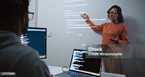 Hispanic Latin American Software Engineer Developer Use Laptop Computer ...