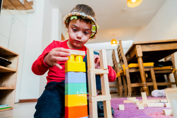 istock Child boy playing at home 2171172324