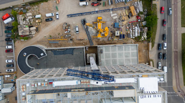 istock Aerial View of Urban Construction Site 2171172916