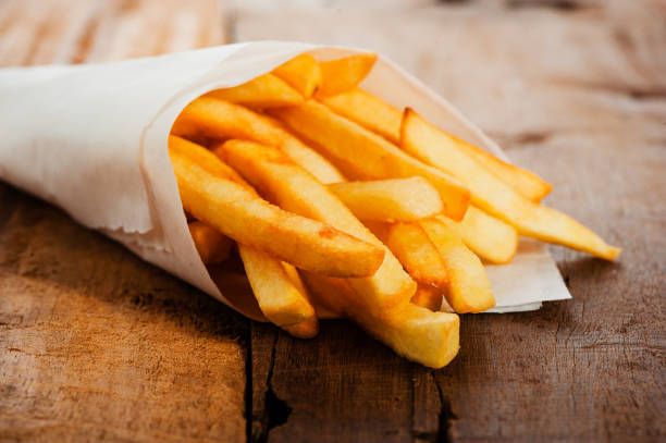 istock French fries and a hamburger 2171174223