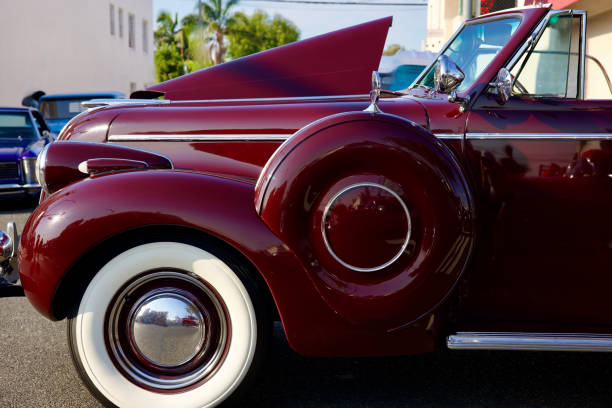 istock 1940s vintage car profile with spare tire 2171190152
