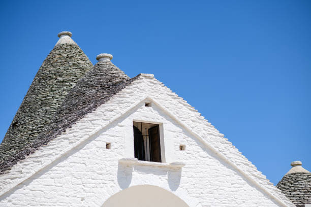 Typical architecture of Alberobello, Puglia, Italy: \