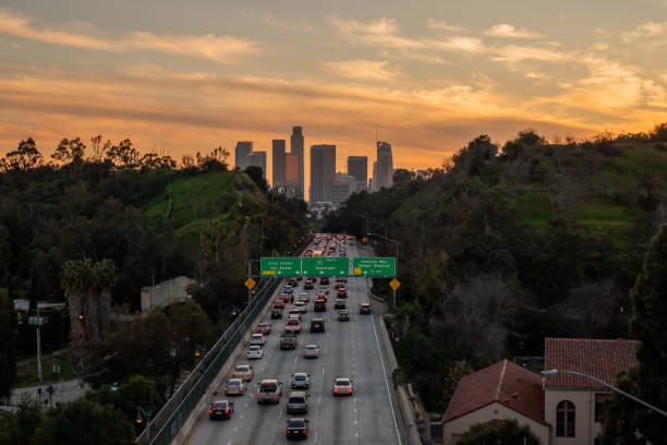 istock Los Angeles Skyline at Sunset 2 2171198285