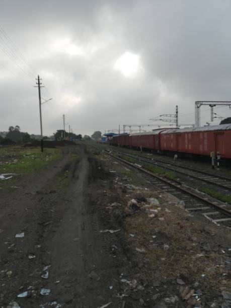 istock The railways view with goods carrier on the track 2171199662