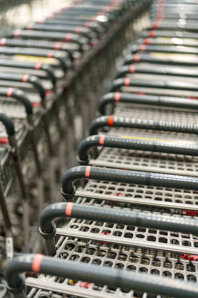 istock Bicycle parking area installed in a supermarket 2171200397