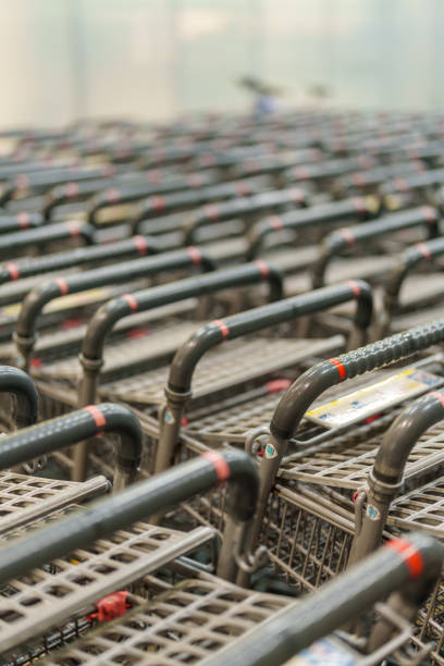 istock Bicycle parking area installed in a supermarket 2171200774