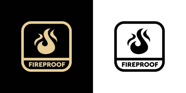 Fire Resistent Sticker 40+ Flame Resistant Fabric Stock Illustrations, Royalty-Free Vector ...