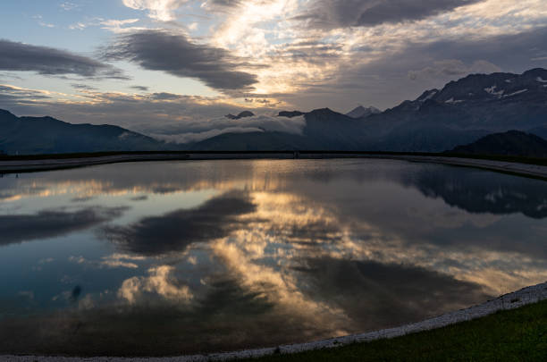 Reservoir on Betelberg in Lenk, Switzerland