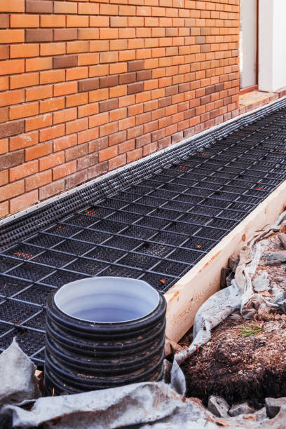 istock Wire mesh piles for construction. BRC welded steel wire mesh for concrete slab reinforcement of construction construction site, foundation reinforcement 2171203124