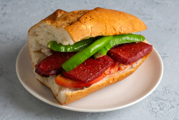 istock Sucuk Ekmek / Sausage in Bread 2171204149
