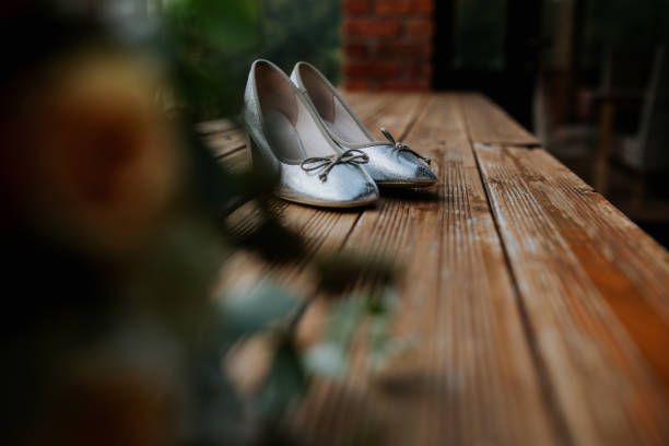 istock A pair of elegant wedding shoes 2171204218