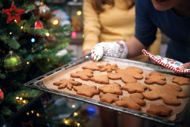 istock Baking Gingerbread Christmas Cookies in Domestic Kitchen 2171206322